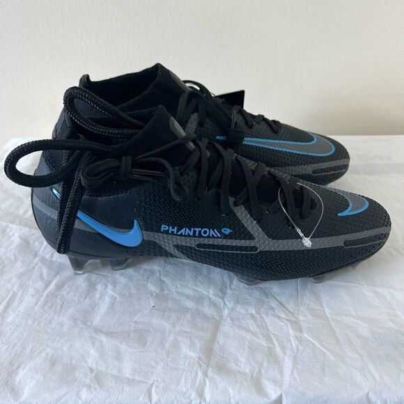 NIKE Phantom GT2 Elite FG Cleats CZ9889-004 Black/Blue (MEN'S 6.5) *NO BOX
